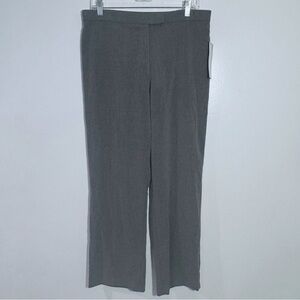 NWT Sag Harbor Women's Stretch Heather Grey Slimming Solution Dress Pants‎ Sz 12